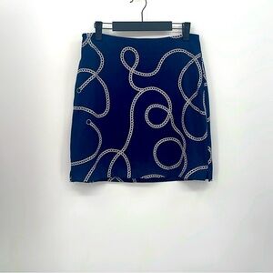 Jupe Short Greg Norman Femme - Bleu Marine/or/blanc - Taille XL - État Correct
